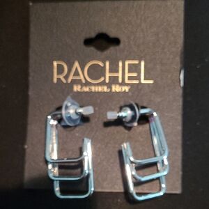 RACHEL Rachel Roy Silver Geometric Earrings